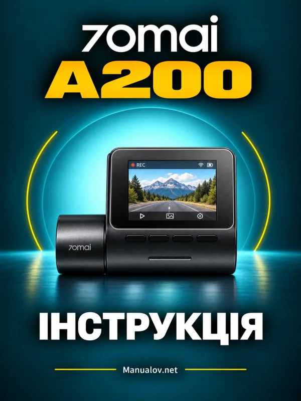 70mai A200. Інструкція українською та перше підключення