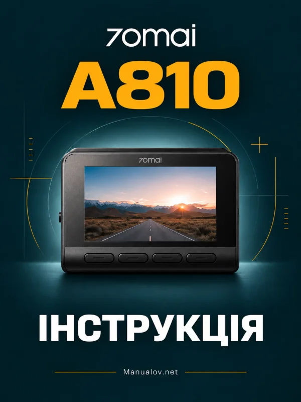 70mai A810. Інструкція користувача