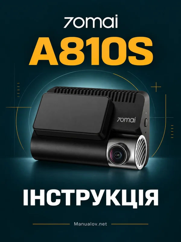 70mai A810S. Інструкція користувача