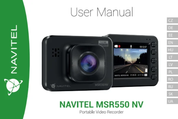 Navitel MSR550 NV — instrukcja obsługi