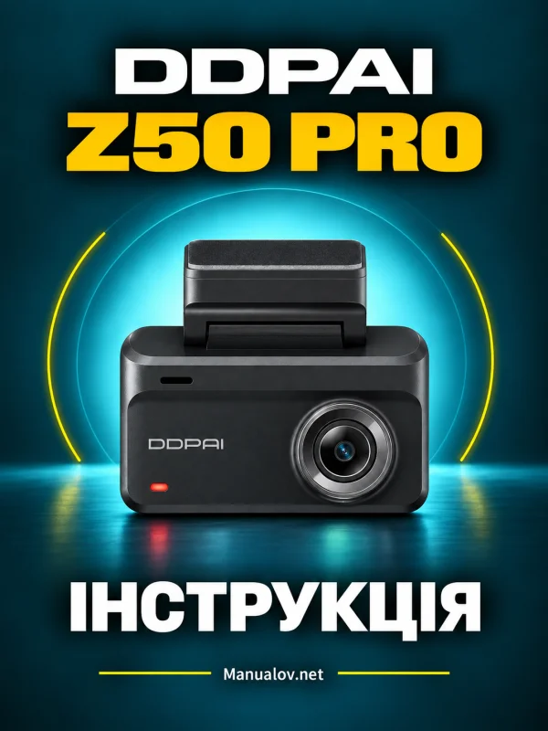 DDPAI Z50 Pro. Онлайн-інструкція та налаштування відеореєстратора
