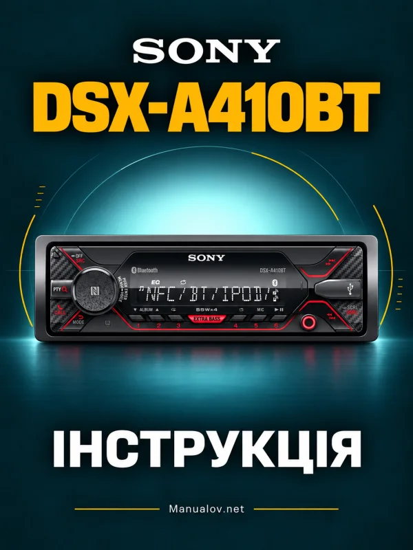 Sony DSX-A410BT — instrukcja obsługi po polsku