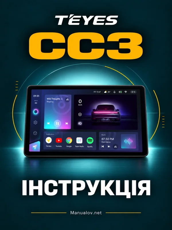 TEYES CC3. Схеми підключення англійською