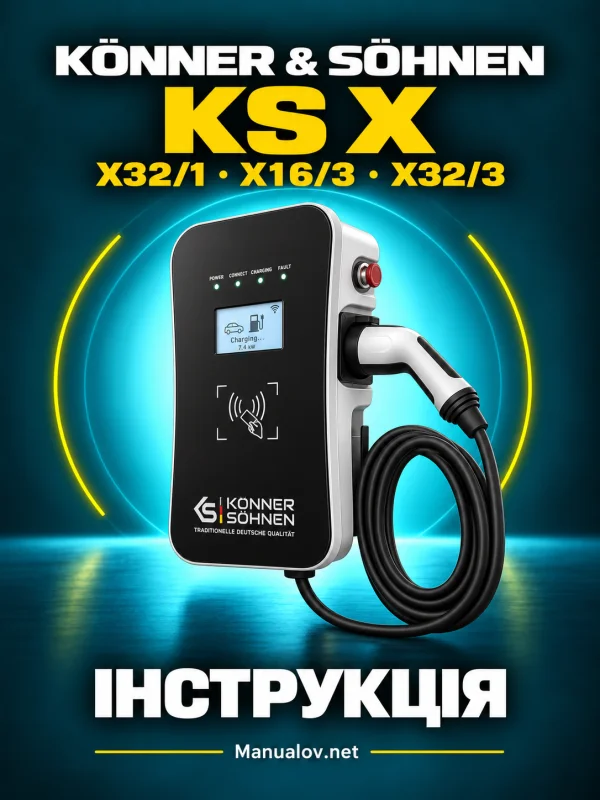 Könner & Söhnen KS X32/1, X16/3, X32/3. Інструкція зарядних станцій