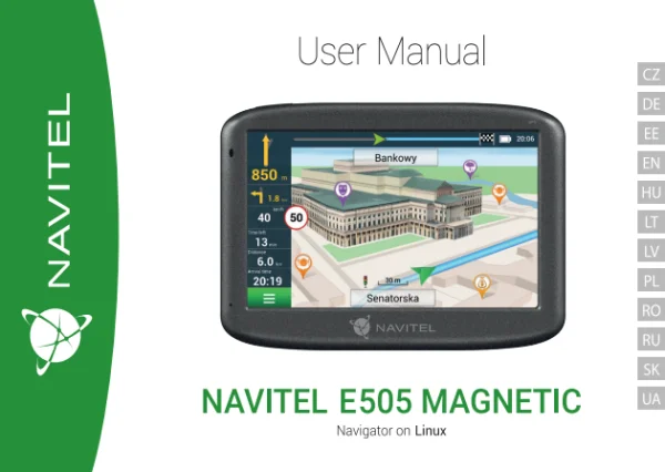 Navitel E505 Magnetic — інструкція українською мовою
