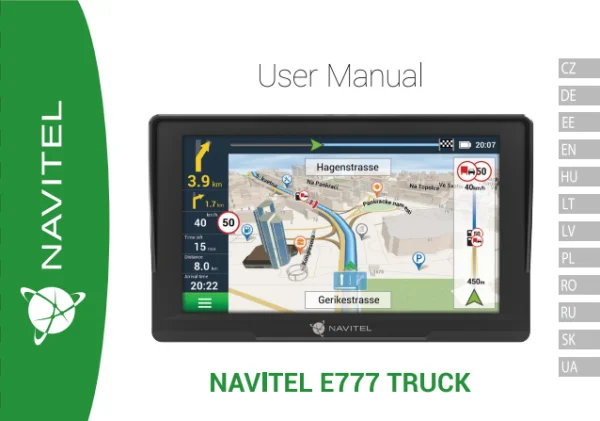 Navitel E777 Truck — інструкція українською мовою
