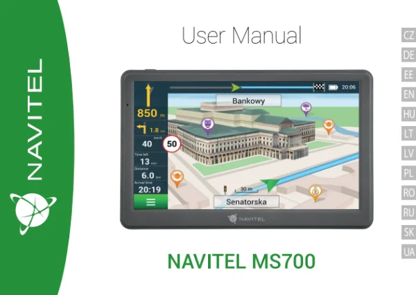 Navitel MS700 EU — інструкція українською мовою
