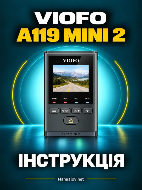 VIOFO A119 Mini 2. Інструкція, Wi-Fi та режими запису