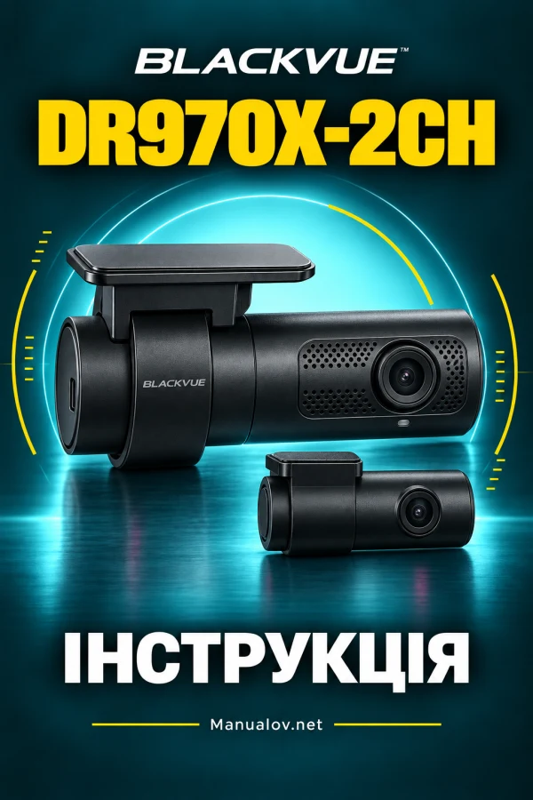 BlackVue DR970X-2CH — інструкція англійською мовою