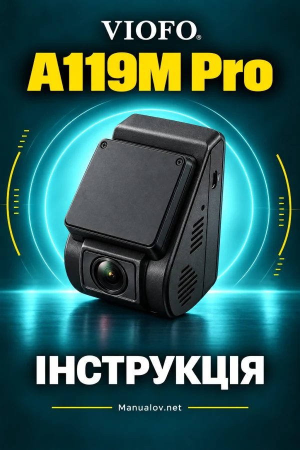 VIOFO A119M Pro — instrukcja po angielsku