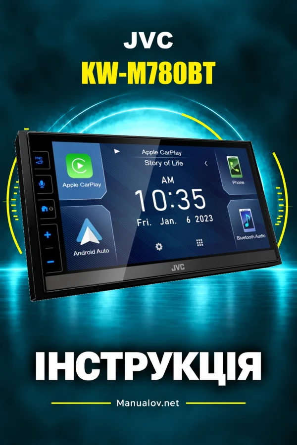 JVC KW-M780BT — інструкція англійською