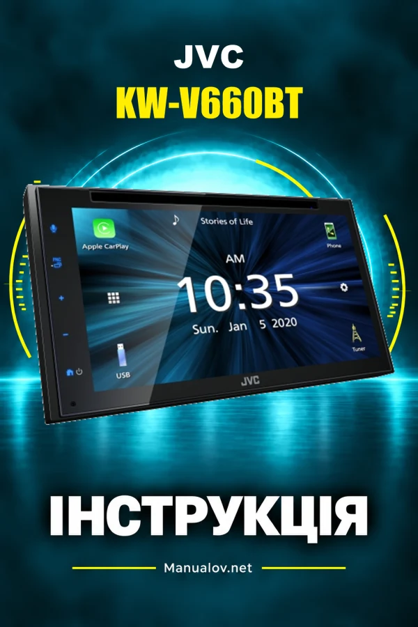 JVC KW-V660BT — інструкція англійською