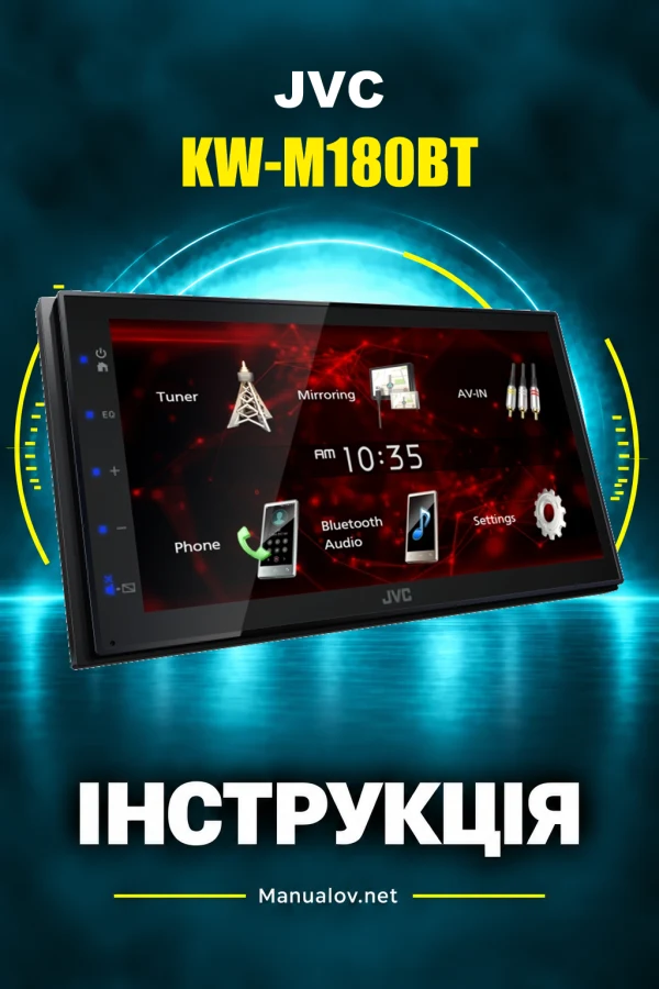 JVC KW-M180BT — інструкція англійською