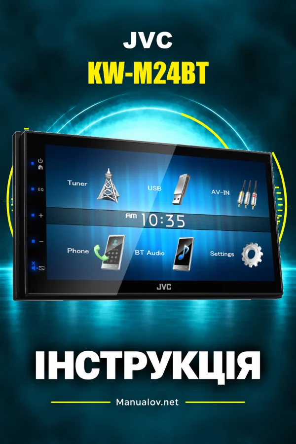 JVC KW-M24BT — інструкція англійською