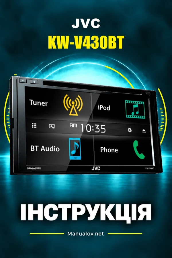 JVC KW-V430BT — інструкція англійською