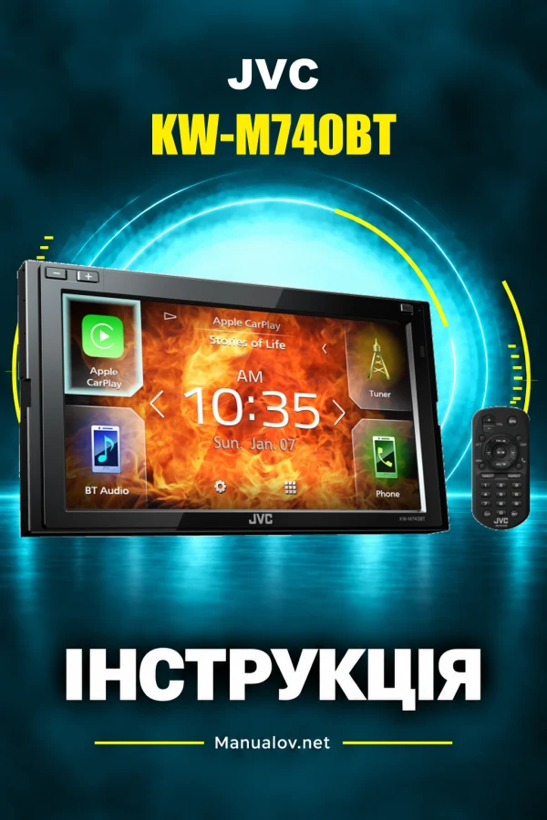 JVC KW-M740BT — інструкція англійською