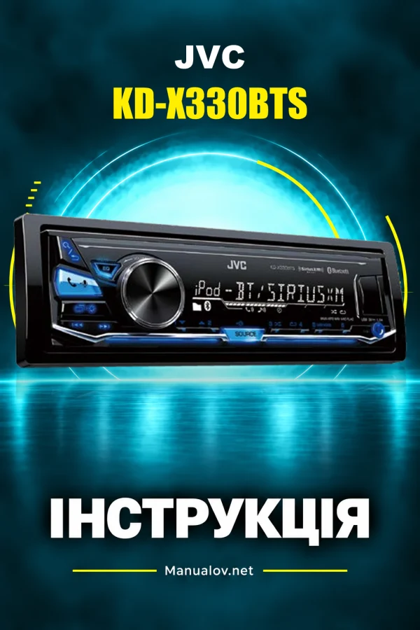 JVC KD-X330BTS — інструкція англійською