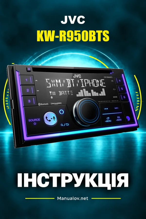JVC KW-R950BTS — інструкція англійською