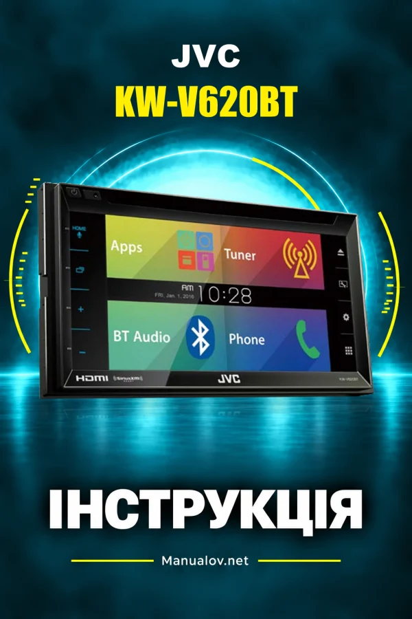 JVC KW-V620BT — інструкція англійською