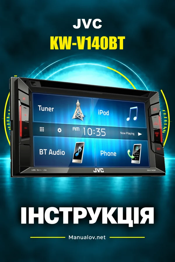 JVC KW-V140BT — інструкція англійською