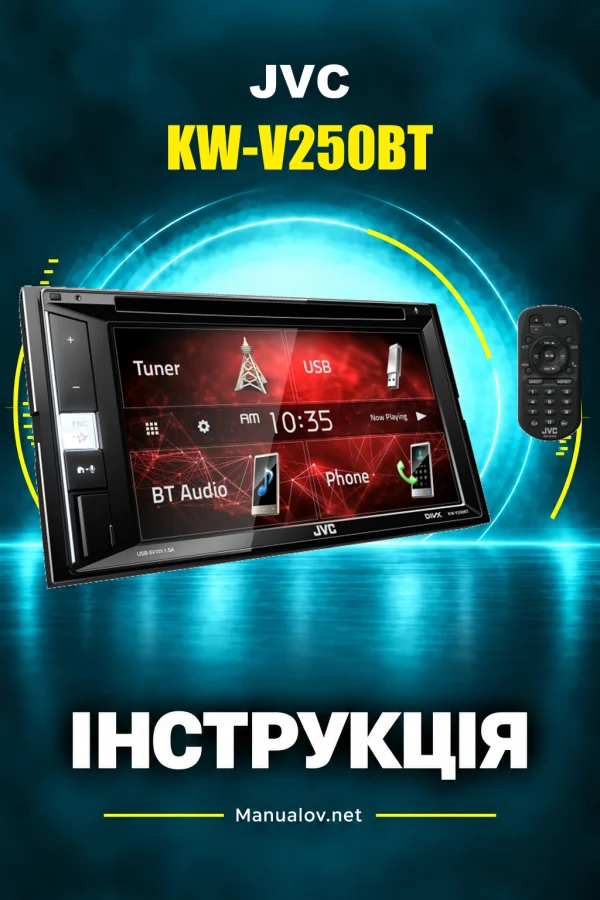 JVC KW-V250BT — інструкція англійською