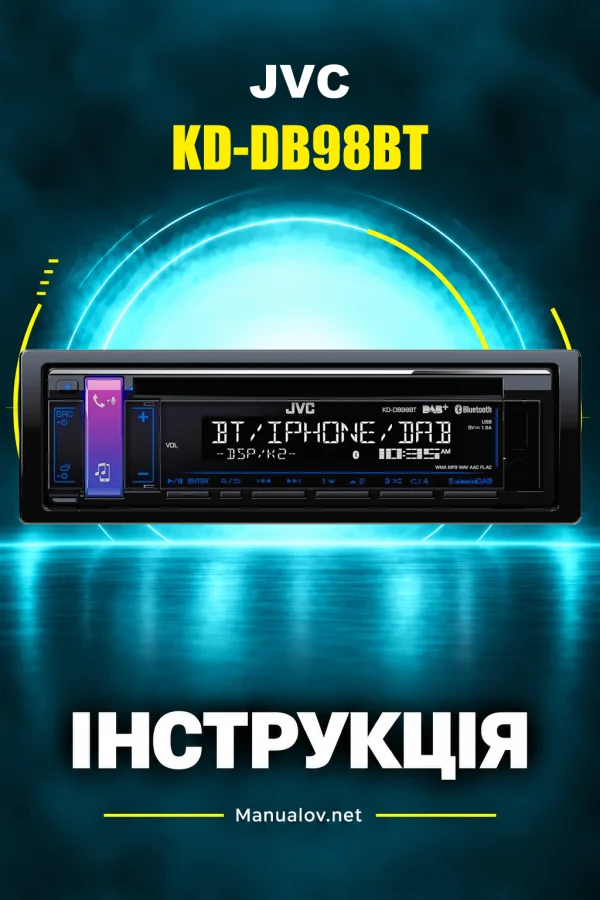 JVC KD-DB98BT — instrukcja po angielsku