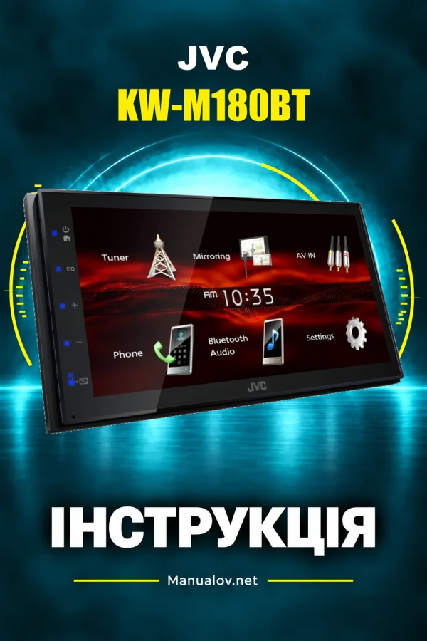 JVC KW-M180BT — instrukcja po angielsku (Azja)
