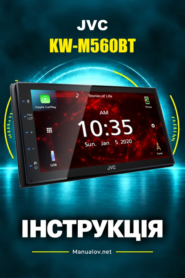 JVC KW-M560BT — instrukcja po angielsku (Azja i Oceania)