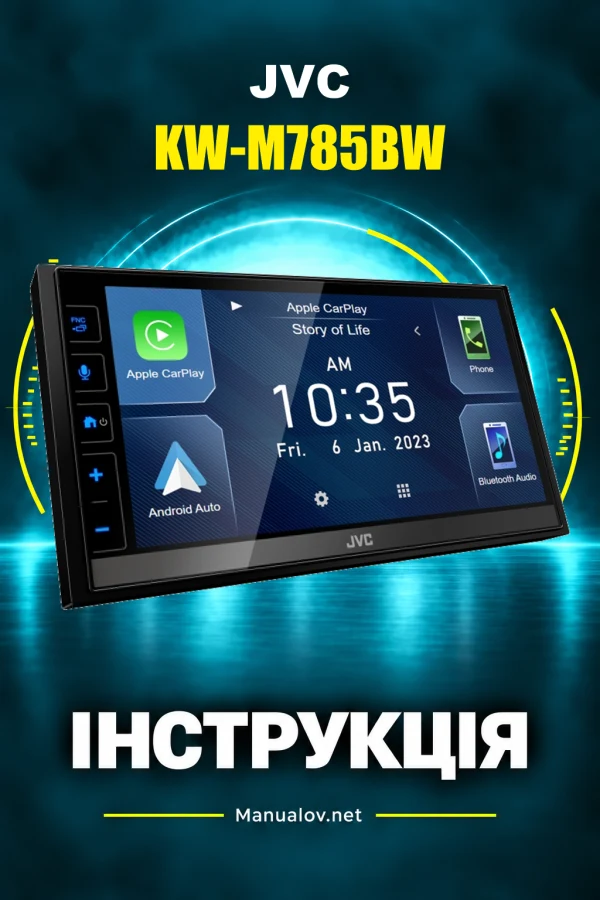 JVC KW-M785BW — instrukcja po angielsku (Azja i Oceania)