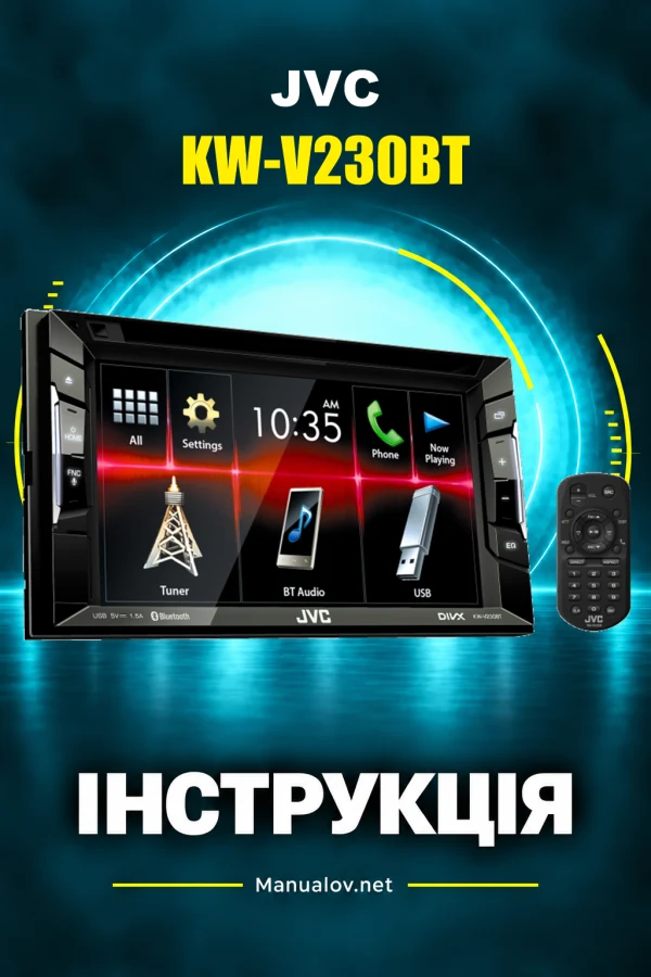 JVC KW-V230BT — instrukcja po angielsku (Azja i Oceania)
