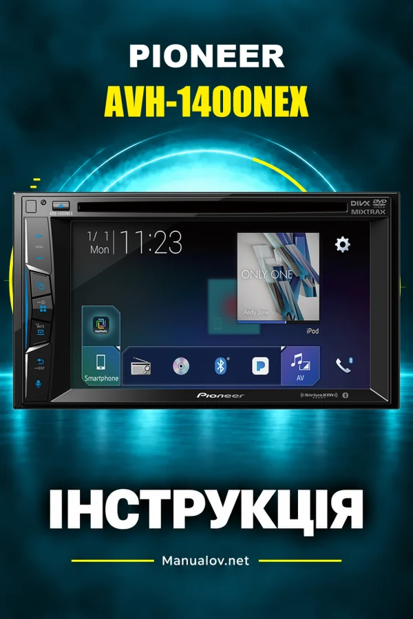 Pioneer AVH-1400NEX — instrukcja po angielsku (USA i Kanada)