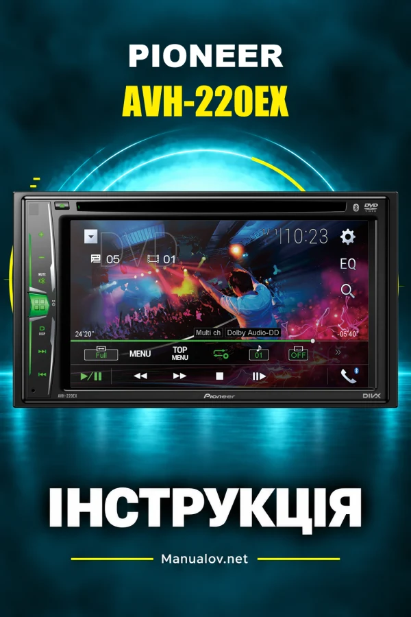 Pioneer AVH-220EX — instrukcja po angielsku (USA i Kanada)