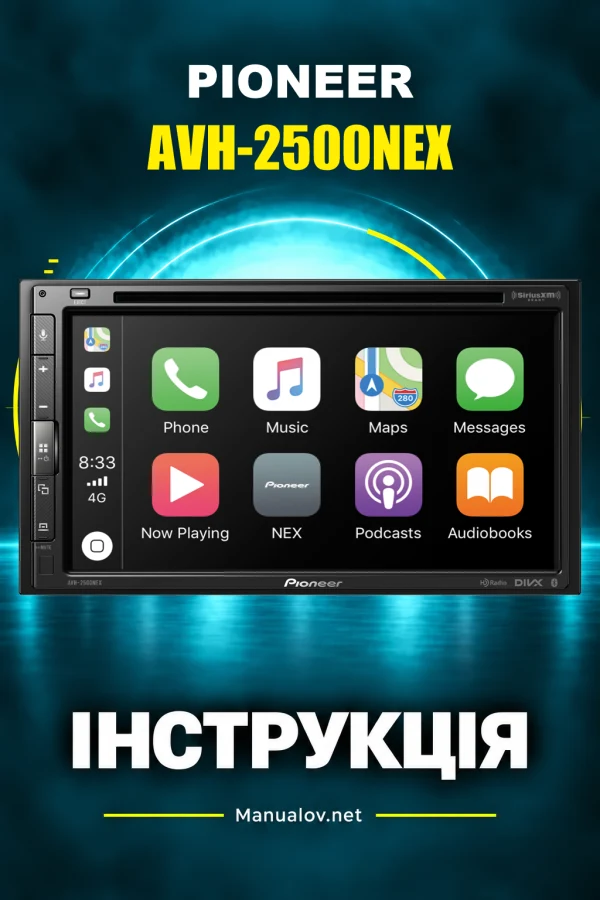 Pioneer AVH-2500NEX — instrukcja po angielsku (USA i Kanada)