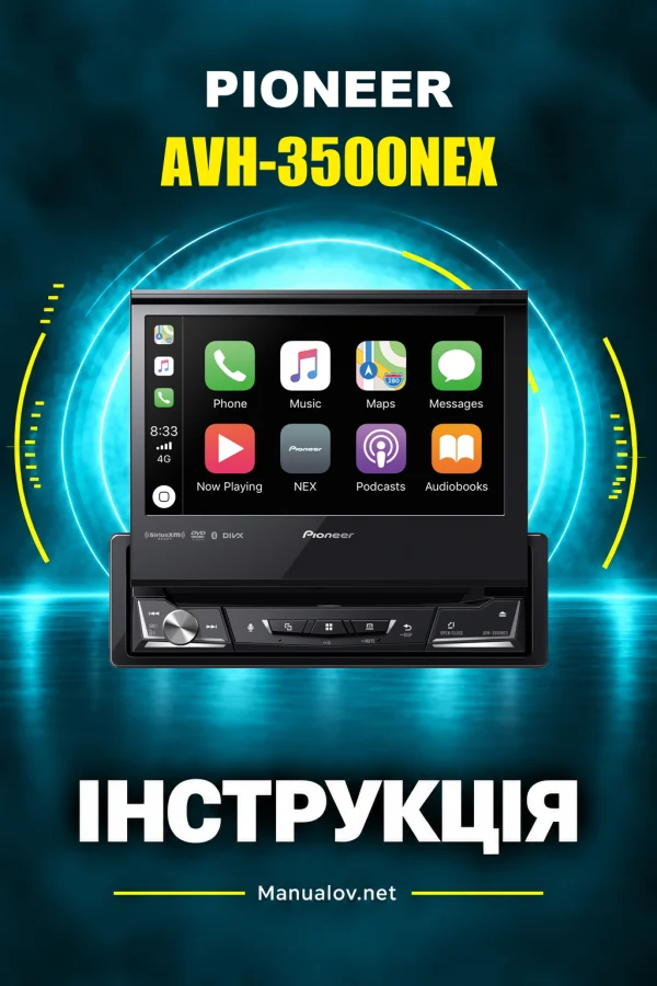 Pioneer AVH-3500NEX — instrukcja po angielsku (USA i Kanada)