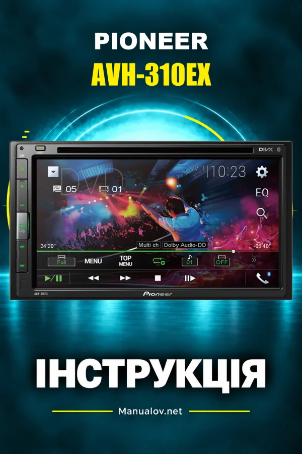 Pioneer AVH-310EX — instrukcja po angielsku (USA i Kanada)