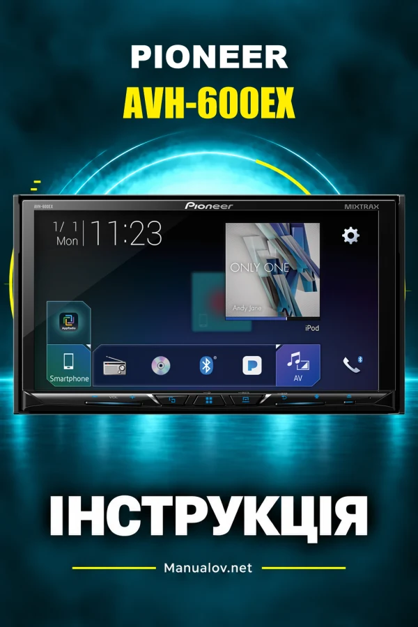 Pioneer AVH-600EX — instrukcja po angielsku (USA i Kanada)