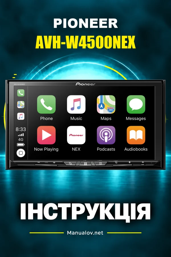 Pioneer AVH-W4500NEX — instrukcja po angielsku (USA i Kanada)