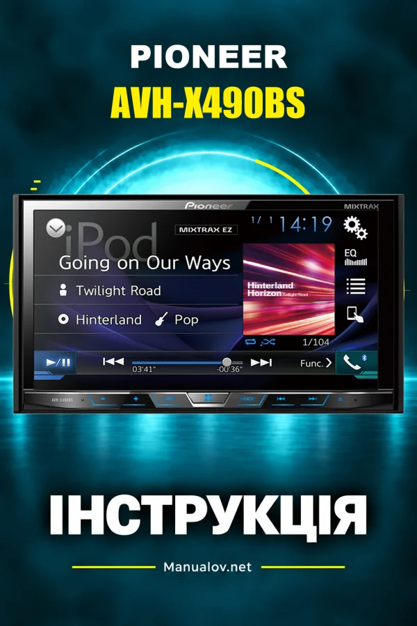 Pioneer AVH-X490BS — instrukcja po angielsku (USA i Kanada)