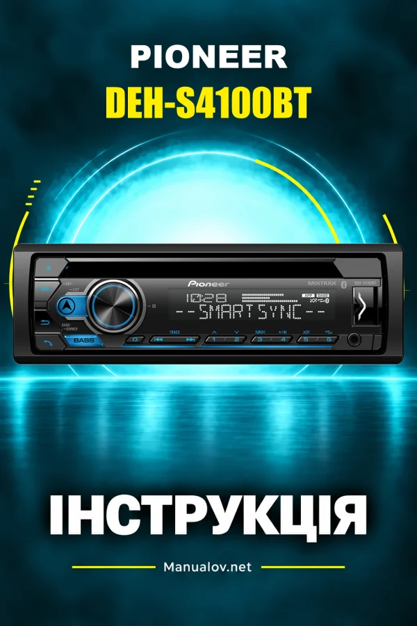 Pioneer DEH-S4100BT — instrukcja po angielsku (USA i Kanada)