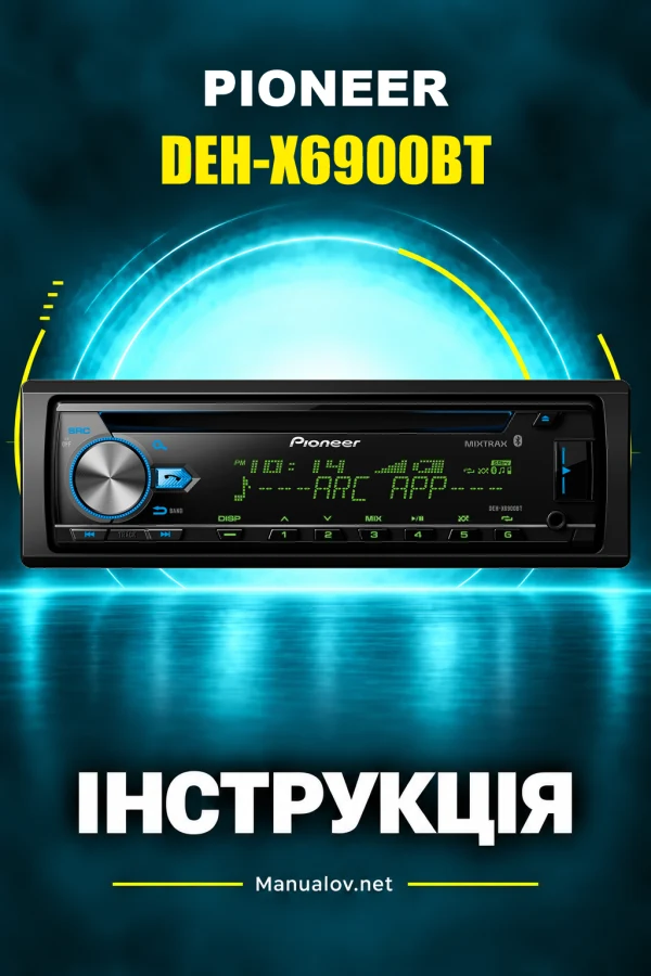 Pioneer DEH-X6900BT — instrukcja po angielsku (USA i Kanada)
