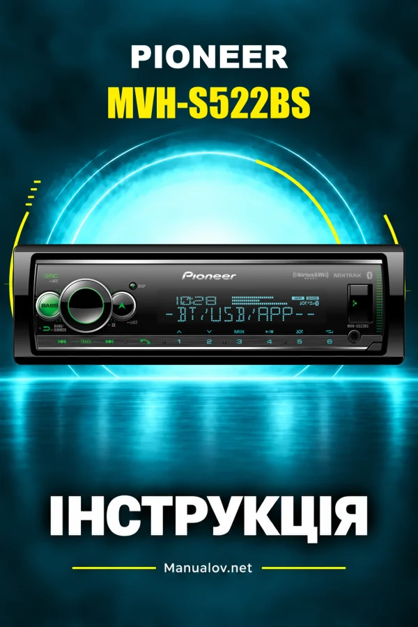 Pioneer MVH-S522BS — instrukcja po angielsku (USA i Kanada)