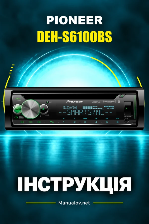 Pioneer DEH-S6100BS — instrukcja po angielsku (USA i Kanada)