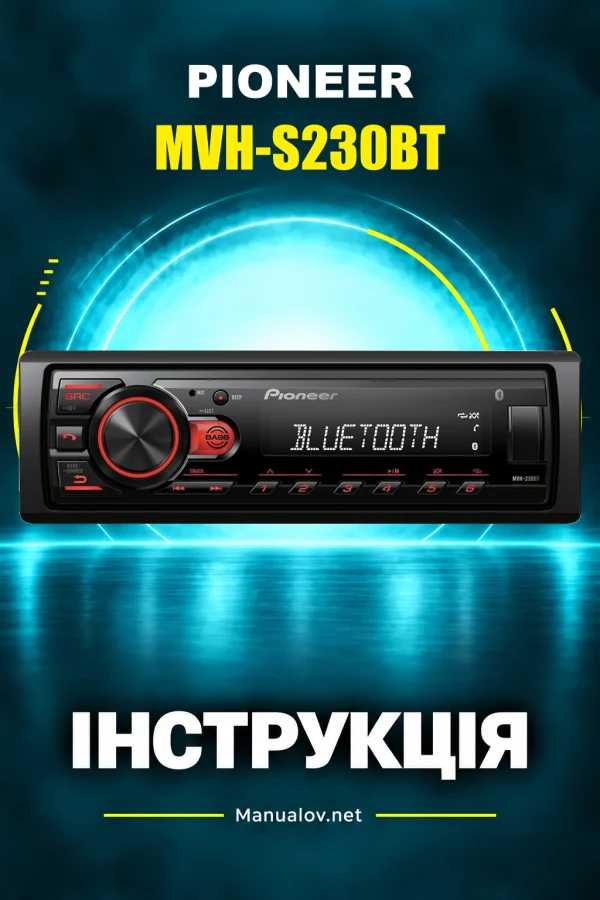 Pioneer MVH-S230BT — instrukcja po angielsku (USA i Kanada)