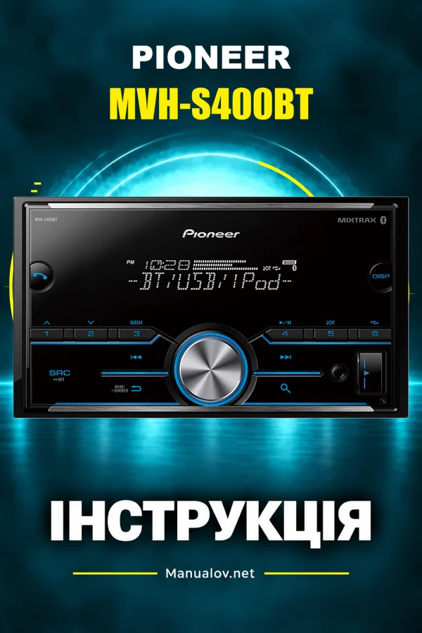 Pioneer MVH-S400BT — instrukcja po angielsku (USA i Kanada)