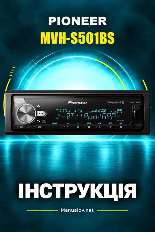 Pioneer MVH-S501BS — instrukcja po angielsku (USA i Kanada)