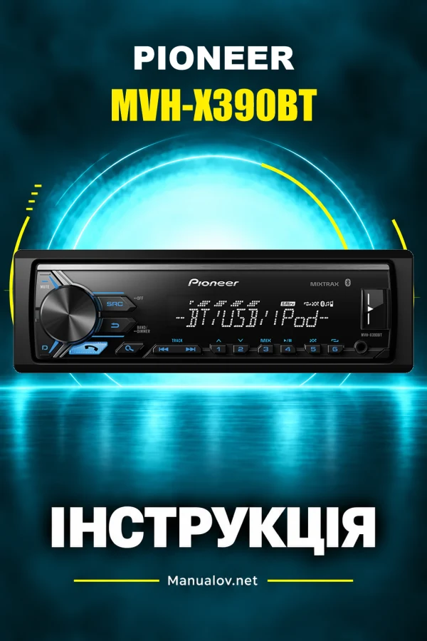 Pioneer MVH-X390BT — instrukcja po angielsku (USA i Kanada)
