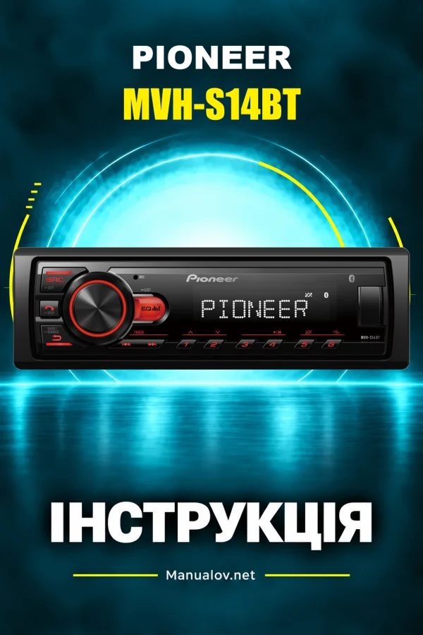 Pioneer MVH-S14BT — instrukcja po angielsku (USA i Kanada)