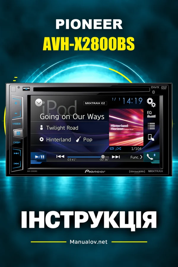 Pioneer AVH-X2800BS — instrukcja po angielsku (USA i Kanada)