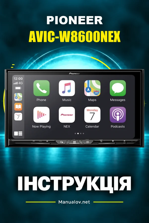 Pioneer AVIC-W8600NEX — instrukcja po angielsku (USA i Kanada)