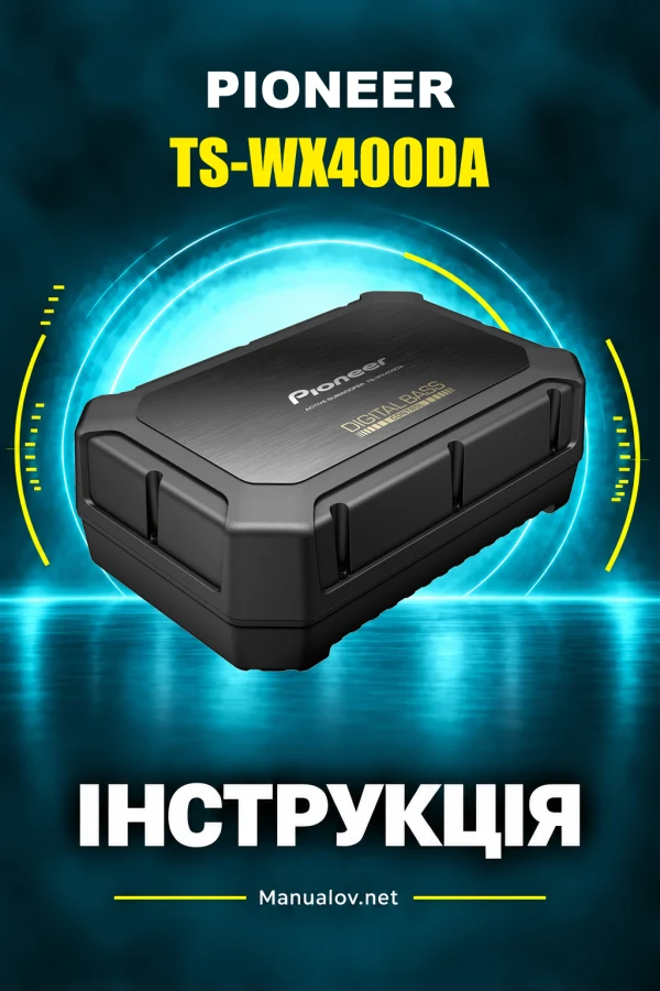 Pioneer TS-WX400DA — instrukcja po angielsku
